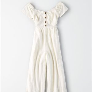 American Eagle Culotte Off the Shoulder Jumpsuit